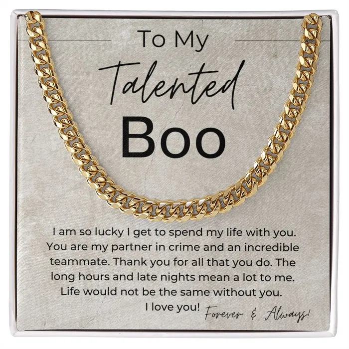 Necklaces ShineOn Fulfillment My Partner in Crime Gift for Him Linked Chain Necklace Necklaces ShineOn Fulfillment My Partner in Crime Gift for Him Linked Chain Necklace