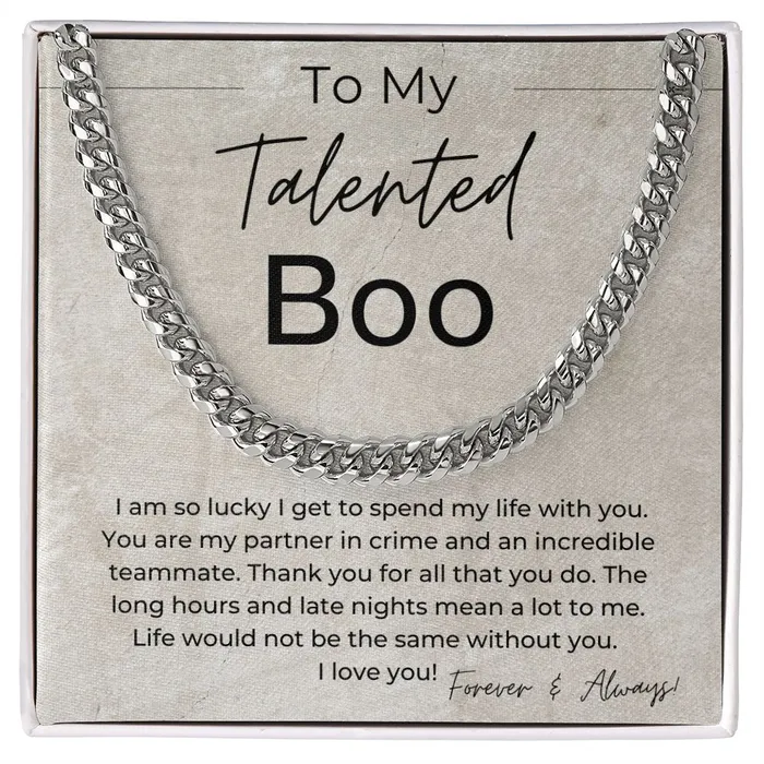 Necklaces ShineOn Fulfillment My Partner in Crime Gift for Him Linked Chain Necklace