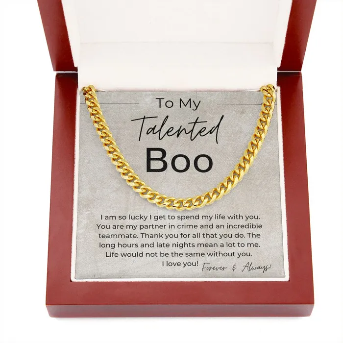 Necklaces ShineOn Fulfillment My Partner in Crime Gift for Him Linked Chain Necklace