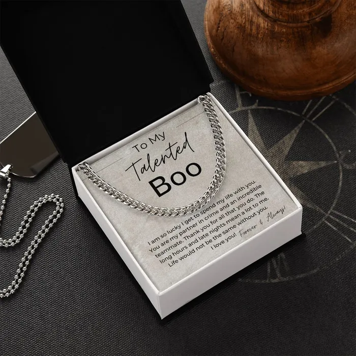 Necklaces ShineOn Fulfillment My Partner in Crime Gift for Him Linked Chain Necklace