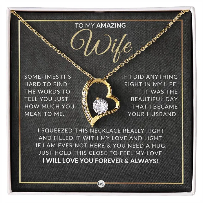 Necklaces ShineOn Fulfillment SurpriseGift For Wife Open Heart Pendant Necklace Sentimental and Romantic Christmas Valentines Day Birthday or Anniversary Present Necklaces ShineOn Fulfillment SurpriseGift For Wife Open Heart Pendant Necklace Sentimental and Romantic Christmas Valentines Day Birthday or Anniversary Present