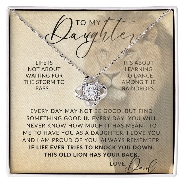 Necklaces ShineOn Fulfillment This Old Lion To My Daughter From Dad Father to Daughter Necklace Christmas Gifts Birthday Present Graduation Gift Valentines Day
