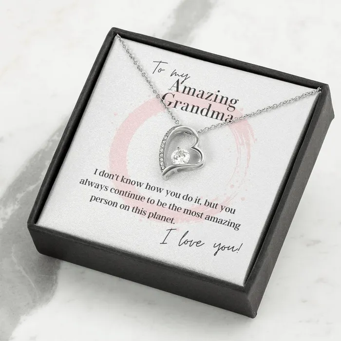Necklaces ShineOn Fulfillment To My Amazing Grandma Forever Love Pendant Necklace