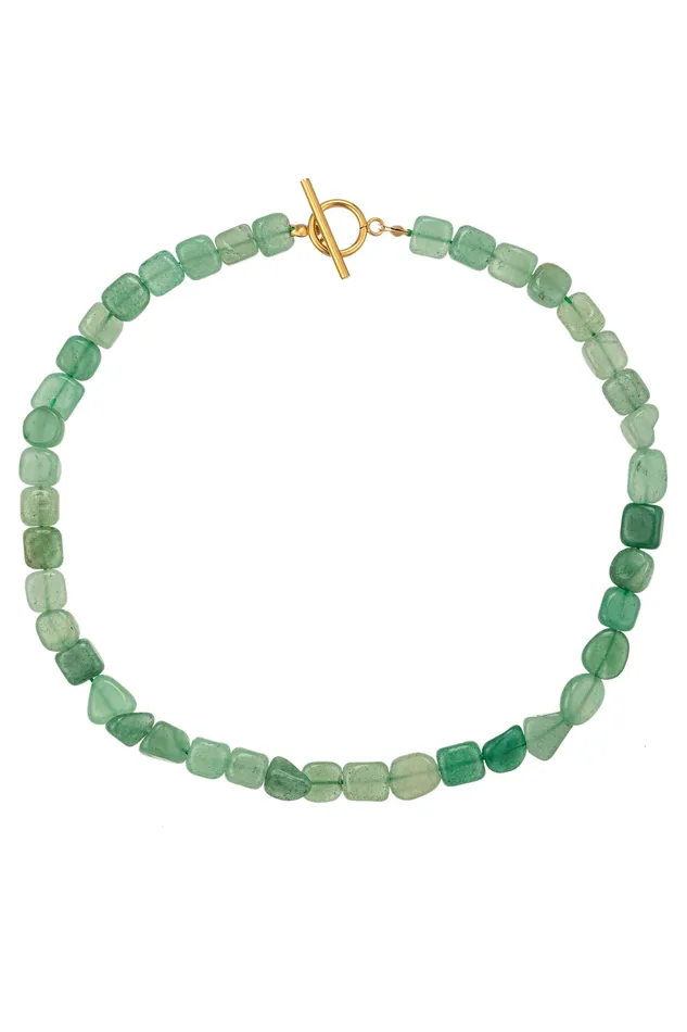Necklaces Stella Agate Beaded Necklace Eye Candy LA