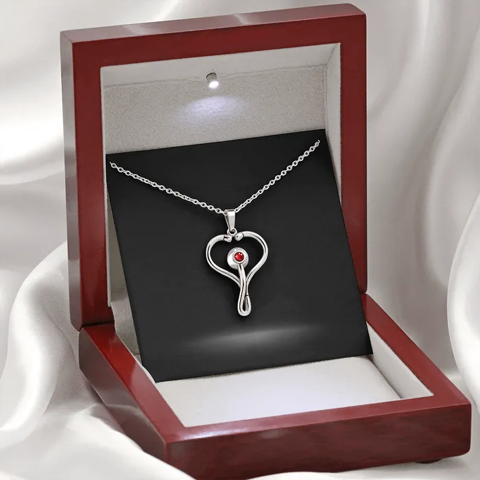 Necklaces Stethoscope Medical Necklace with Personalized Message Card ShineOn Fulfillment Necklaces Stethoscope Medical Necklace with Personalized Message Card ShineOn Fulfillment