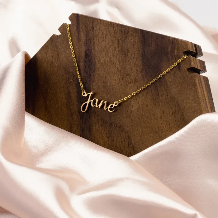Necklaces teelaunch Script Custom Name Necklace