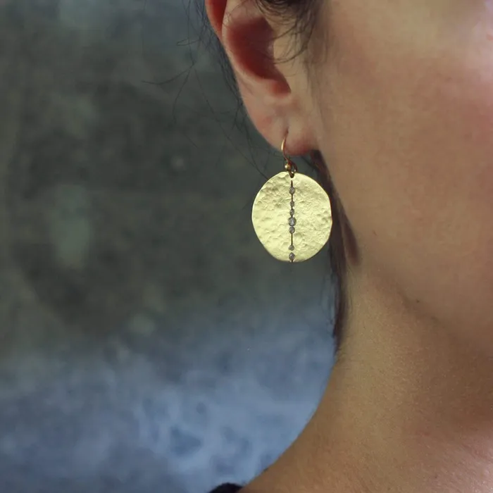 ORBIT BRONZE EARRING Julie Cohn Design Earrings