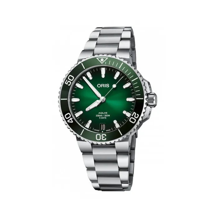 ORIS Watches Oris Aquis Date Calibre 400 Green Dial Watch 435mm