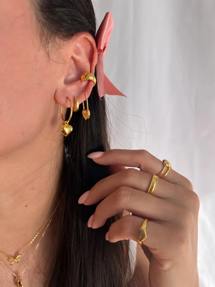 pau jewelry Earrings Ruffle ear cuff