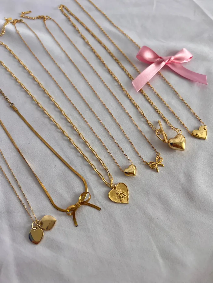 pau jewelry Necklaces Dainty bow necklace