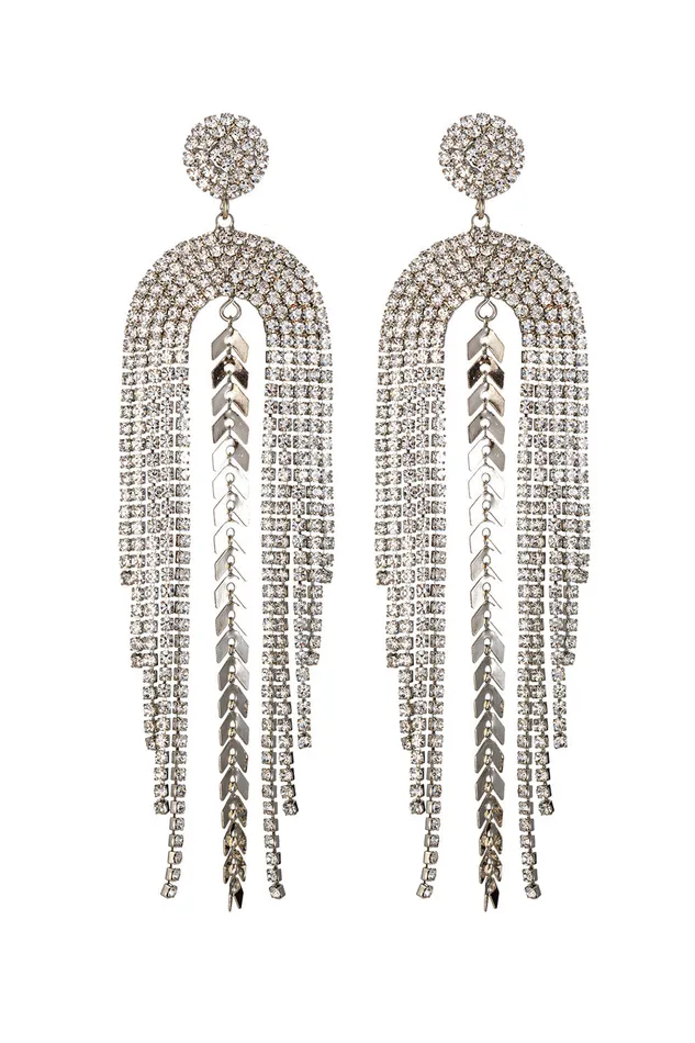 Piper Fringe Statement Earrings Eye Candy LA Earrings