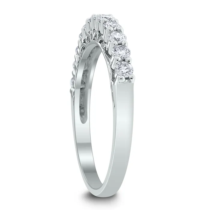 Princess Engagement Setting Bridal Set for a 1 ct Princess Cut 100 ct Diamonds in White Gold Beauvince Rings