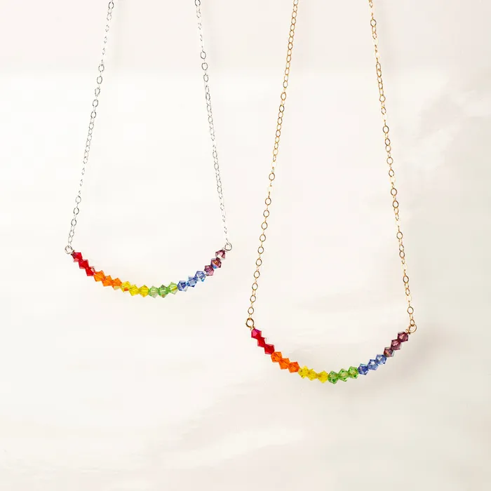 Rainbow Necklace Benefits LGBTQIA Causes Grayling Necklaces