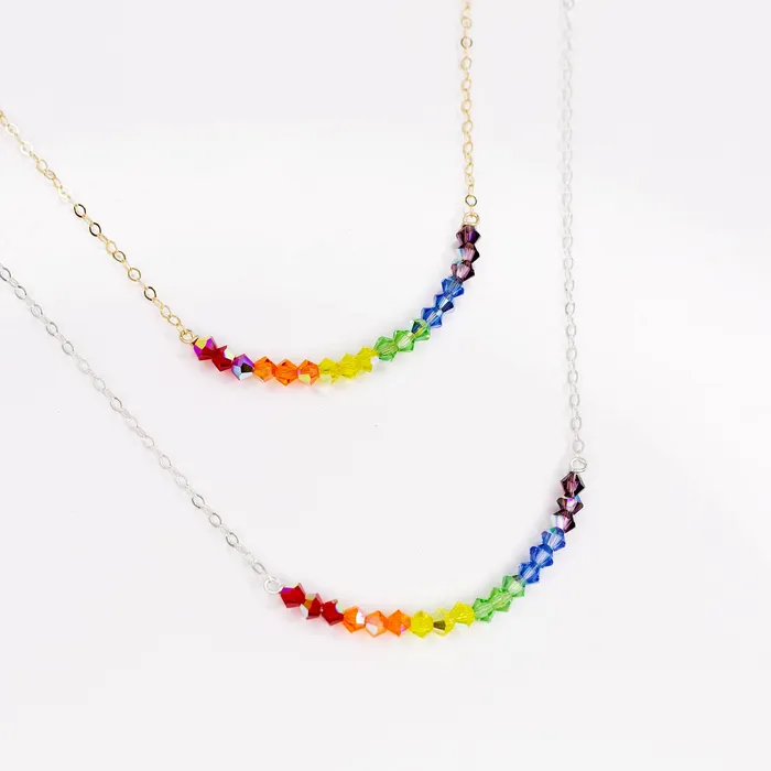 Rainbow Necklace Benefits LGBTQIA Causes Grayling Necklaces