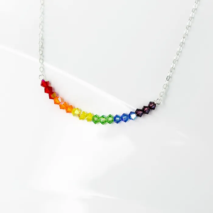 Rainbow Necklace Benefits LGBTQIA Causes Grayling Necklaces