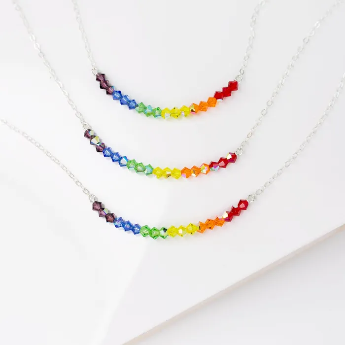 Rainbow Necklace Benefits LGBTQIA Causes Grayling Necklaces
