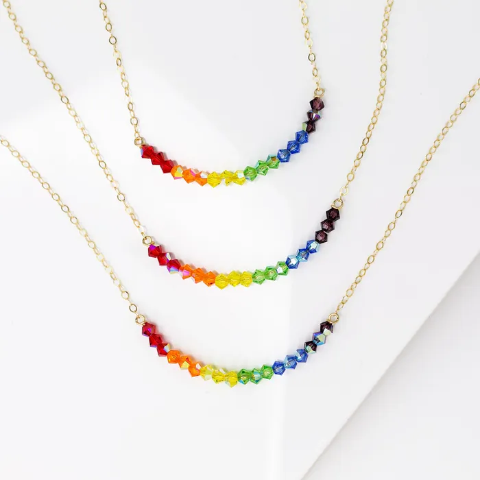 Rainbow Necklace Benefits LGBTQIA Causes Grayling Necklaces