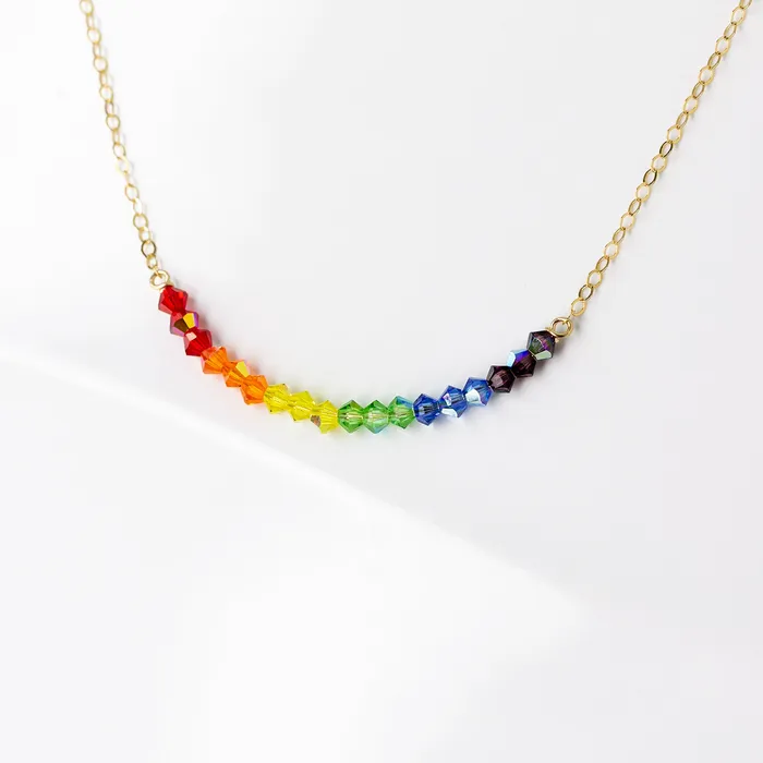 Rainbow Necklace Benefits LGBTQIA Causes Grayling Necklaces