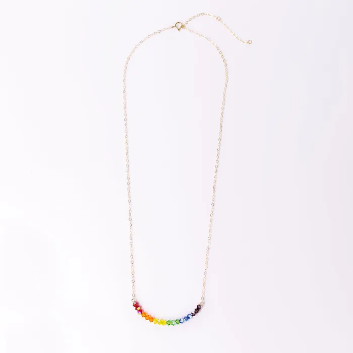 Rainbow Necklace Benefits LGBTQIA Causes Grayling Necklaces