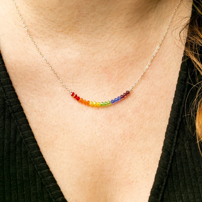 Rainbow Necklace Benefits LGBTQIA Causes Grayling Necklaces