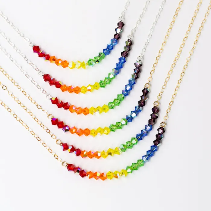 Rainbow Necklace Benefits LGBTQIA Causes Grayling Necklaces