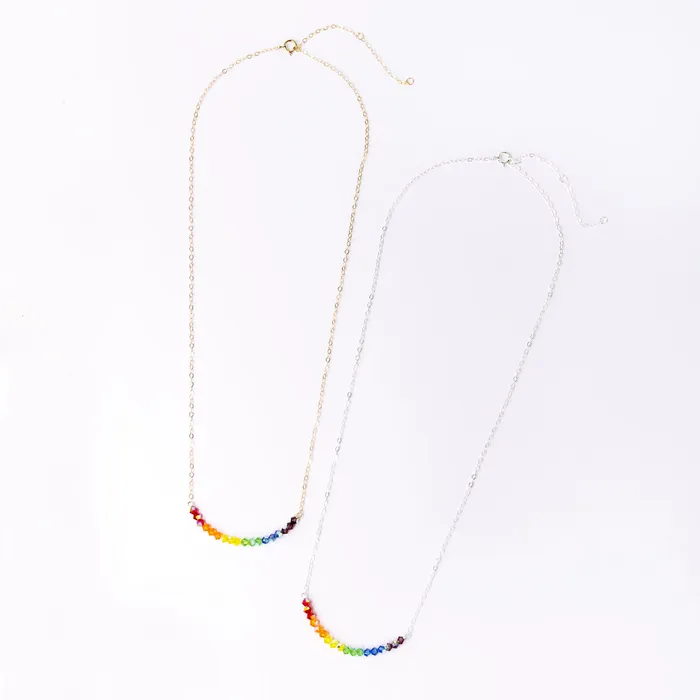 Rainbow Necklace Benefits LGBTQIA Causes Grayling Necklaces
