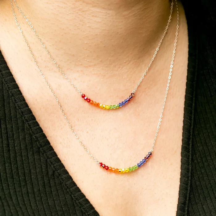 Rainbow Necklace Benefits LGBTQIA Causes Grayling Necklaces