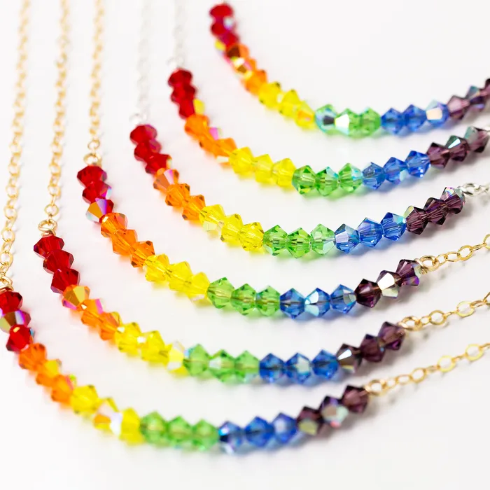 Rainbow Necklace Benefits LGBTQIA Causes Grayling Necklaces