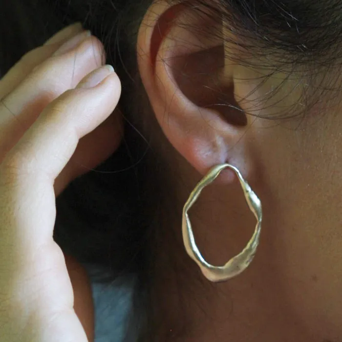 RENAISSANCE BRONZE HOOP Julie Cohn Design Earrings