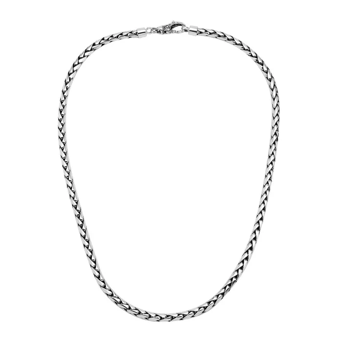 Rings Bali Designs Sterling Silver 6mm 22 Wheat Chain Rings Bali Designs Sterling Silver 6mm 22 Wheat Chain