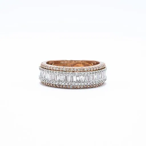 Rings Crown Jewels Coin 15 ctw Mens Baguette Diamond Band