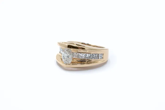 Rings Crown Jewels Coin 181 CTW Marquise Water Under the Bridge Diamond Ring