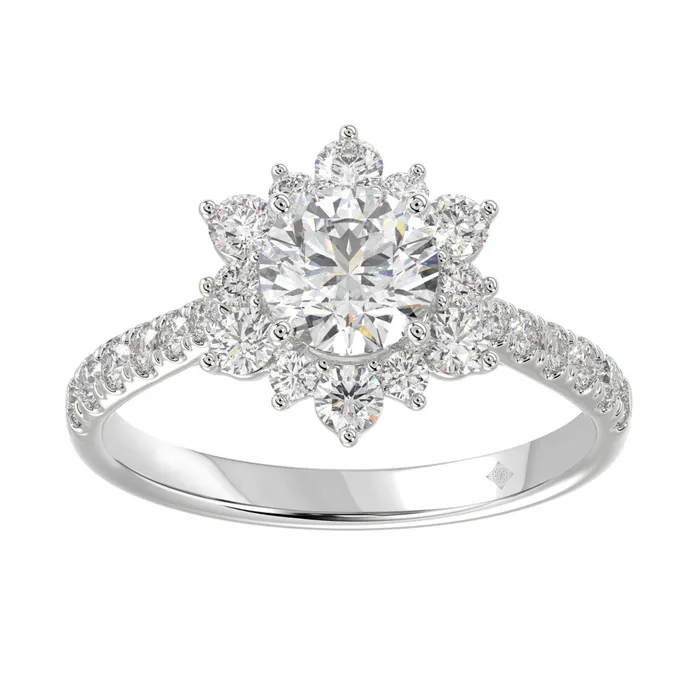 Rings Crown Jewels Coin LADIES RING 1 34CT ROUND DIAMOND 14K WHITE GOLD ROUND DIAMOND 1CT Rings Crown Jewels Coin LADIES RING 1 34CT ROUND DIAMOND 14K WHITE GOLD ROUND DIAMOND 1CT