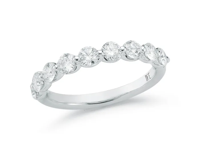 Rings DIAMONDS FOREVER Diamonds Forever 14K White Gold 100ctw Diamond Wedding Band Rings DIAMONDS FOREVER Diamonds Forever 14K White Gold 100ctw Diamond Wedding Band