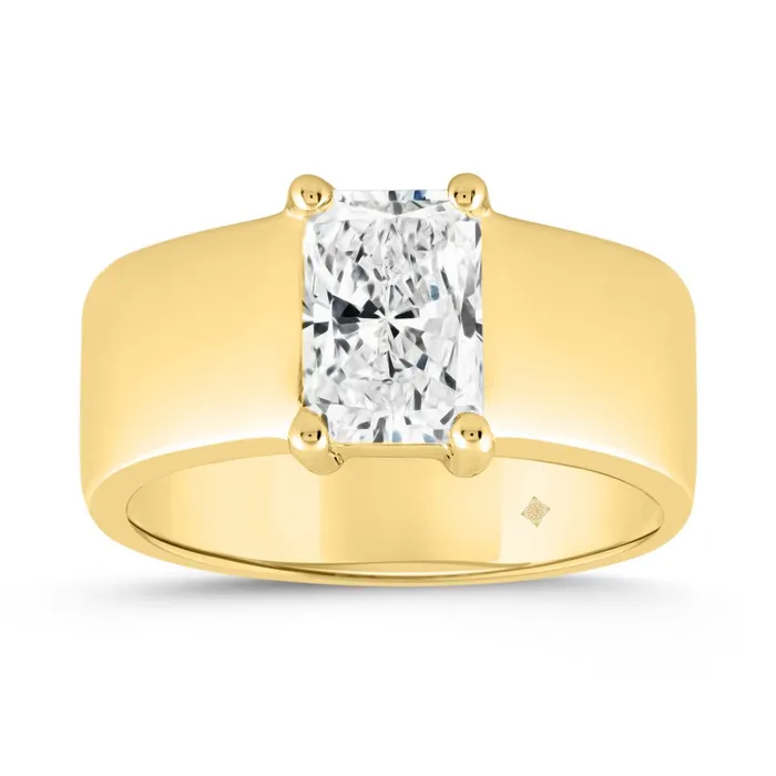 Rings Ethos LADIES RING 2CT RADIANT DIAMOND 14K YELLOW GOLD