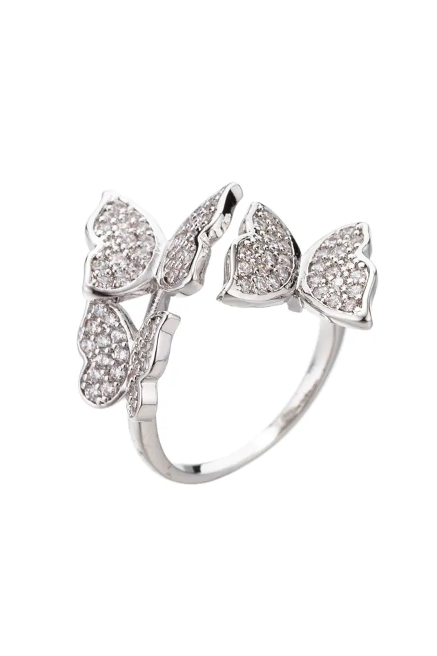Rings Eye Candy LA Butterfly CZ Ring