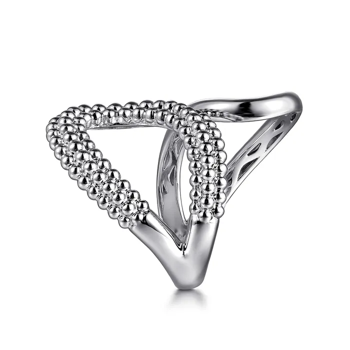Rings GABRIEL CO Gabriel Sterling Silver Bypass Bujukan Style Ring Rings GABRIEL CO Gabriel Sterling Silver Bypass Bujukan Style Ring