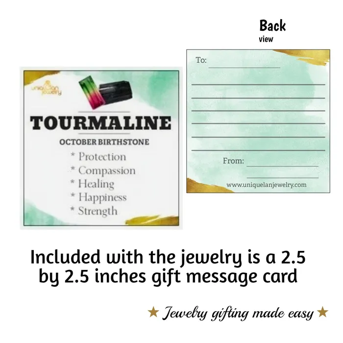 Rings Raw Watermelon Tourmaline Ring Uniquelan Jewelry
