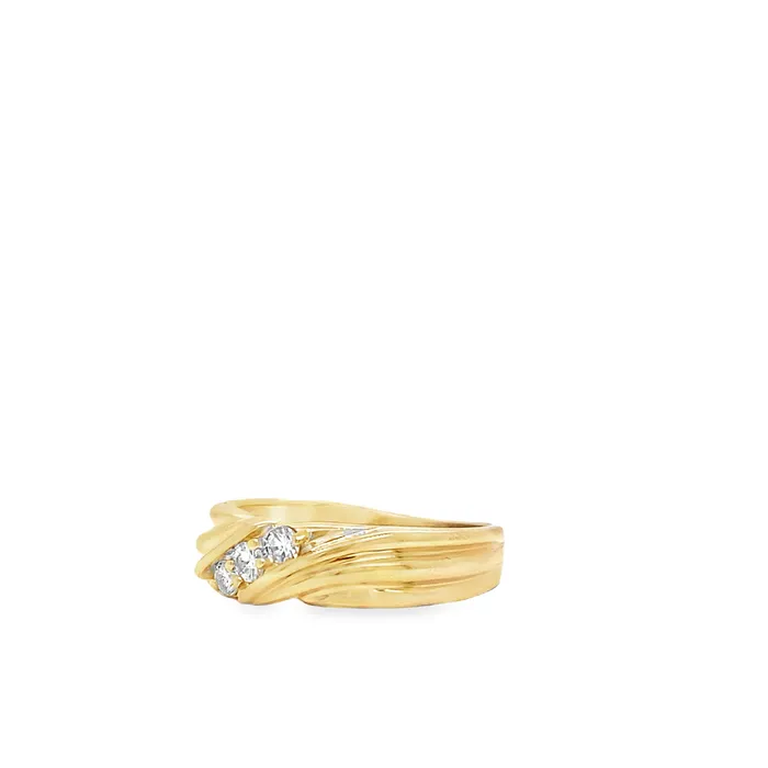 Rings Thollot Diamonds and Jewelry Estate Estate 14K Yellow Gold 025ctw Multi Stone Mens Diamond Ring Rings Thollot Diamonds and Jewelry Estate Estate 14K Yellow Gold 025ctw Multi Stone Mens Diamond Ring