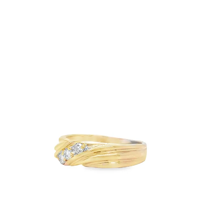 Rings Thollot Diamonds and Jewelry Estate Estate 14K Yellow Gold 025ctw Multi Stone Mens Diamond Ring Rings Thollot Diamonds and Jewelry Estate Estate 14K Yellow Gold 025ctw Multi Stone Mens Diamond Ring