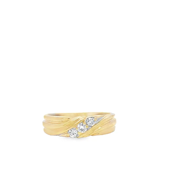 Rings Thollot Diamonds and Jewelry Estate Estate 14K Yellow Gold 025ctw Multi Stone Mens Diamond Ring Rings Thollot Diamonds and Jewelry Estate Estate 14K Yellow Gold 025ctw Multi Stone Mens Diamond Ring