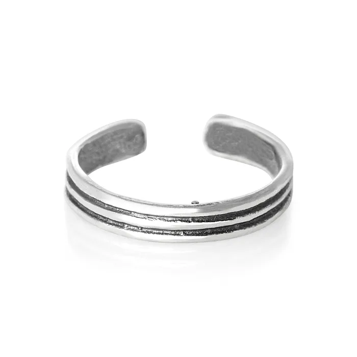 Rings TR2120 Grooves Toe Ring Teeda