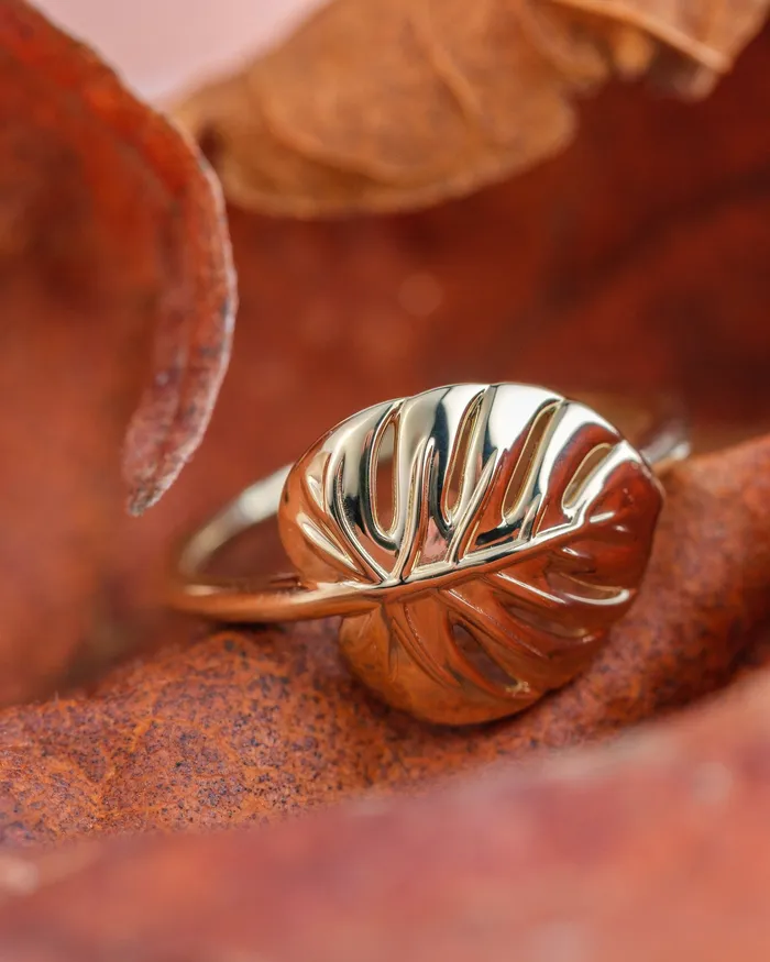 Rings Valerie Madison Fine Jewelry Monstera Ring Rings Valerie Madison Fine Jewelry Monstera Ring