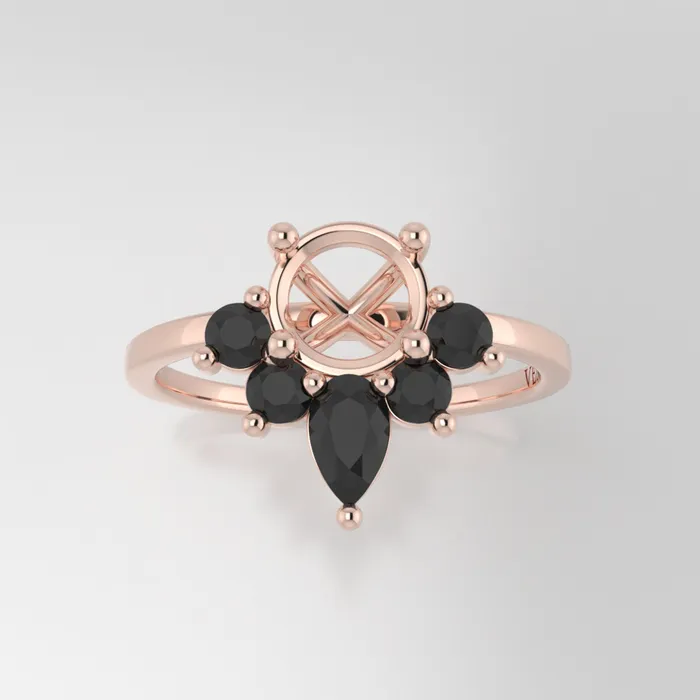 Rings VENVS The Estelle 18k Rose Size 10 Stone HX82 Antelope Ring Box Custom Engraving 0 Rings VENVS The Estelle 18k Rose Size 10 Stone HX82 Antelope Ring Box Custom Engraving 0
