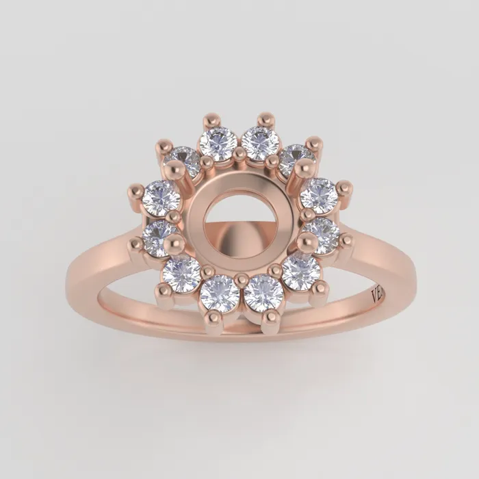 Rings VENVS The Soleil 14k Rose Size 8 Stone Moissanite Pear 10x7mm Cinque Ring Box Custom Engraving I Love You 75 Rings VENVS The Soleil 14k Rose Size 8 Stone Moissanite Pear 10x7mm Cinque Ring Box Custom Engraving I Love You 75