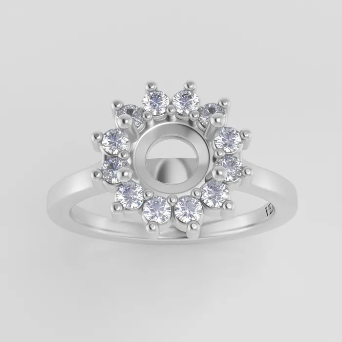 Rings VENVS The Soleil Platinum White Size 7 Stone SA18 Rockies Ring Box Custom Engraving 0 Rings VENVS The Soleil Platinum White Size 7 Stone SA18 Rockies Ring Box Custom Engraving 0