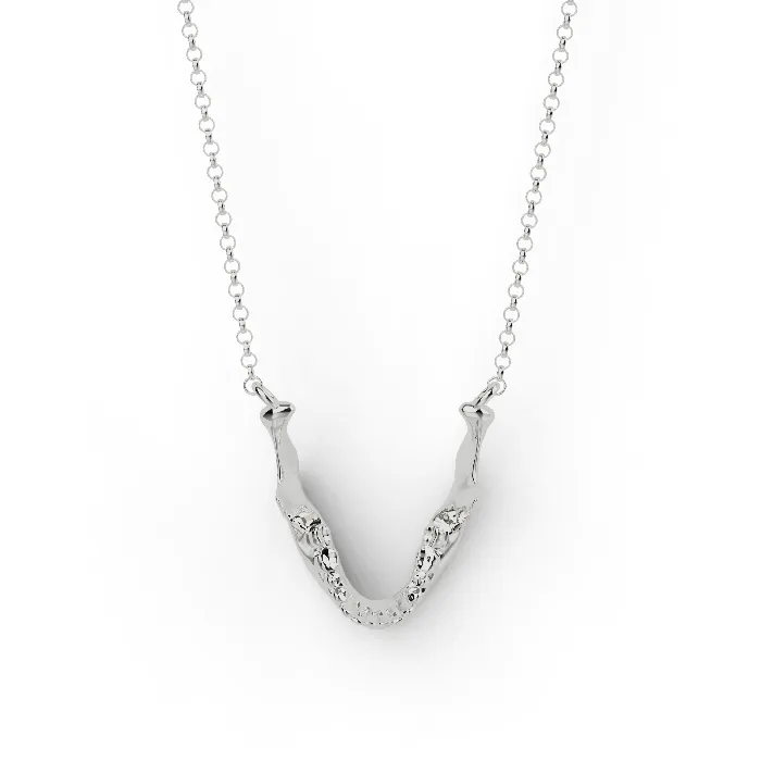sciencejewelry1824 mandible necklace silver Necklaces