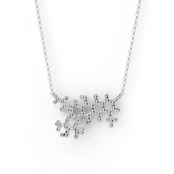 sciencejewelry1824 Necklaces doxorubicin necklace silver