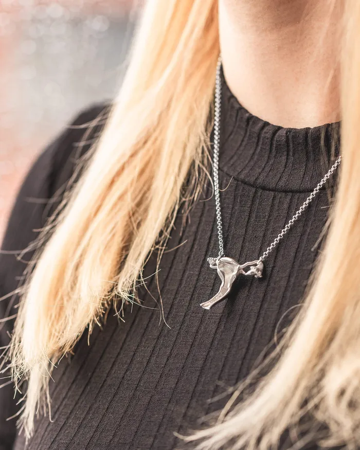 sciencejewelry1824 Necklaces uterus necklace H silver
