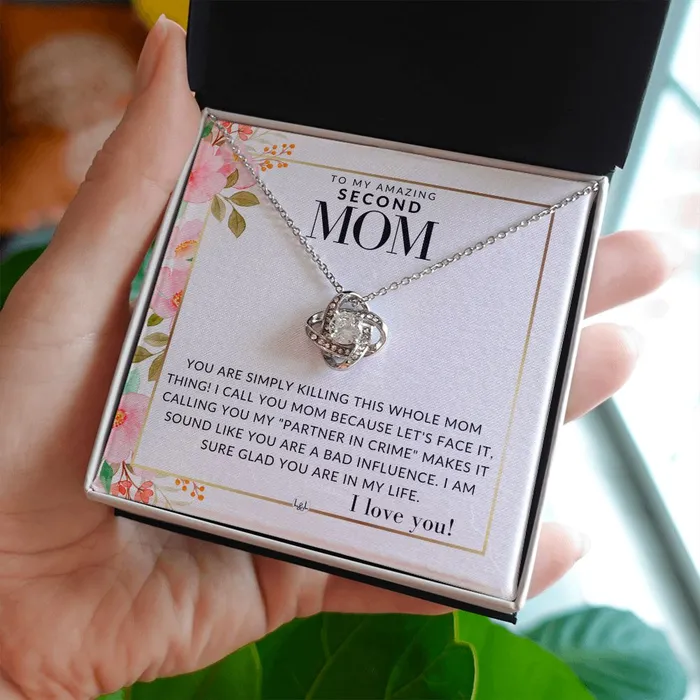 Second Mom Gift Your Killing it Present for Stepmom Bonus Mom Second Mom Unbiological Mom or Other Mom Great For Mothers Day Christmas Her Birthday Or As An Encouragement Gift ShineOn Fulfillment Necklaces